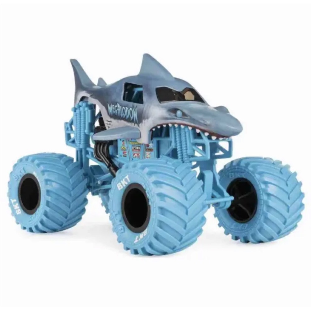 Die Cast Truck Monster Jam Megalodon, Nitro Neon Series 1:24 Scale (#8830) - Picture 2 of 13